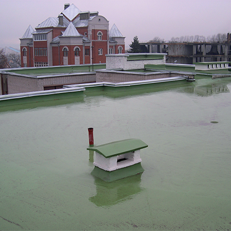 Concrete roof with Aquasmart-PU-2K